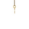 vintage Gouden vintage letter Y hanger met diamant 14 krt