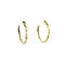 vintage Gold twisted earrings 14 krt