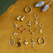 vintage Gouden vintage oorhangers met beer 14 krt
