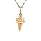 vintage Vintage gold ice cream pendant 14 krt