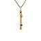 vintage Gouden vintage blokfluit hanger 14 krt