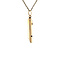 vintage Gouden vintage blokfluit hanger 14 krt