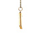 vintage Gouden vintage blokfluit hanger 14 krt