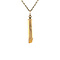 vintage Gouden vintage blokfluit hanger 14 krt