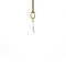 vintage Gouden vintage letter M hanger met diamant 14 krt