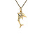 vintage Gouden vintage dolfijn hanger 14 krt