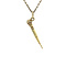 vintage Vintage gold microphone pendant 14 krt