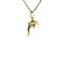 vintage Gouden vintage dolfijn hanger 14 krt