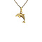 vintage Gouden vintage dolfijn hanger 14 krt