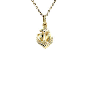 Gouden geloof, hoop en liefde hanger 14 krt
