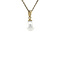 vintage Golden vintage pendant with pearl 14 carat