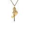 vintage Gold vintage faith, hope and love pendant 14 krt