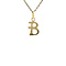 vintage Gouden vintage letter B hanger 14 krt