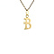 vintage Gouden vintage letter B hanger 14 krt