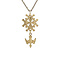 vintage Gold vintage Huguenot cross pendant 14 krt