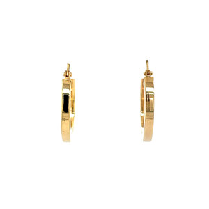 Smooth earrings 9 krt