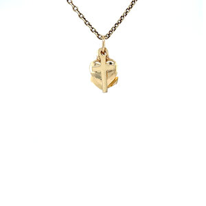 Golden faith, hope and love pendant 14 carat