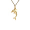 vintage Gouden vintage dolfijn hanger 14 krt