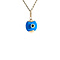 vintage Golden vintage evil eye pendant 14 carat