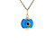vintage Golden vintage evil eye pendant 14 carat