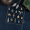 vintage Gouden vintage hanger met citrien 14 krt