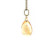 vintage Gouden vintage hanger met citrien 14 krt
