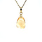 vintage Gouden vintage hanger met citrien 14 krt