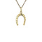 vintage Gouden vintage hoefijzer hanger 14 krt