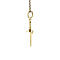 vintage Gouden vintage schaar hanger 14 krt