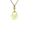 vintage Gold vintage pendant with prasiolite 14 krt