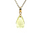 vintage Gold vintage pendant with prasiolite 14 krt