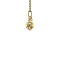 vintage Gouden vintage voetbal schoen met bal hanger 14 krt