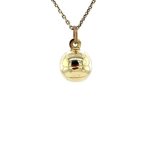 Gouden volleybal hanger 14 krt