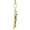 vintage Golden vintage pendant with enamel and coloured stone 14 carat