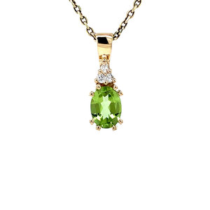 Audrey hanger 14 krt - LIme