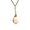 vintage Gouden vintage hanger met opaal 14 krt