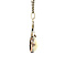 vintage Gouden vintage hanger met opaal 14 krt