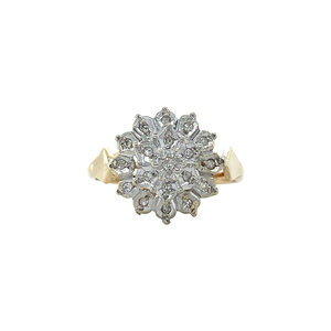 Gold ring with diamond 14 ct
