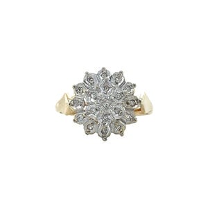 Gouden ring met diamant 14 krt