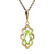 vintage Gouden vintage hanger met spinel 14 krt
