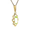 vintage Gouden vintage hanger met spinel 14 krt