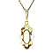 vintage Gouden vintage hanger met spinel 14 krt