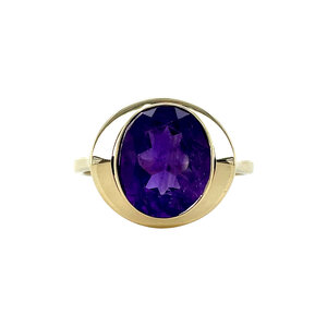 Ring with amethyst 8 carat