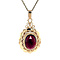 vintage Gold vintage pendant with garnet 14 kt
