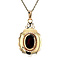 vintage Gold vintage pendant with garnet 14 kt