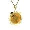 vintage Gold vintage coin pendant 14 kt