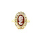 vintage Golden vintage ring with cameo 14 kt