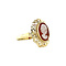 vintage Golden vintage ring with cameo 14 kt