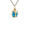 vintage Golden vintage ladybird pendant with enamel 14 ct