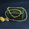 vintage Peridoot collier met parel en gouden sluiting 14 krt